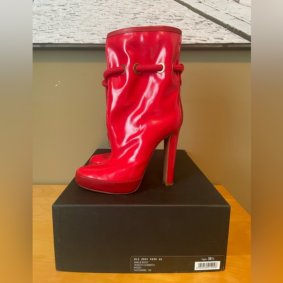 Dsquared2 Red Ankle Boots - Picture 14 of 17